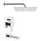 Tub and Shower Faucet Set with Rain Shower Head